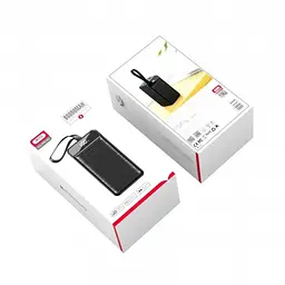 Повербанк XO PR160, портативний зовнішній акумулятор, швидка зарядка, LED-дисплей, ліхтарик, чорний - мініатюра 6