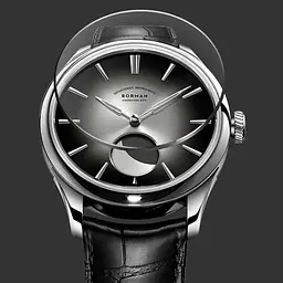 Наручний годинник чоловічий Borman Aristocrate Сріблястий (2732) - мініатюра 4