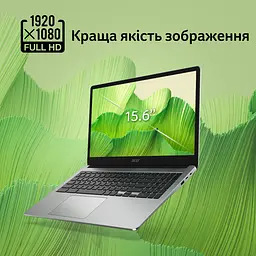 Ноутбук Acer Chromebook CB315-4HT 15' FHD IPS Touch, Intel P N6000, 8GB, F128GB, UMA, ChromeOS, сріблястий (NX.KBAEU.002) - мініатюра 4