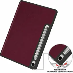 Чохол до планшета BeCover Flexible TPU Mate Samsung Galaxy Tab S10 Lite SM-X400/406 10.9" Red Wine (715760) - мініатюра 3