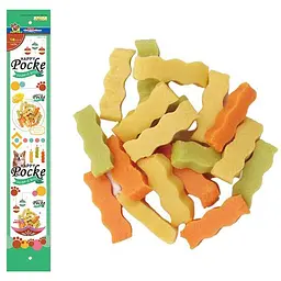Ласощі для собак DoggyMan Wave Shaped Cheese Snack Mixed Flavor сирні палички хвиля мікс 4 шт. по 20 г