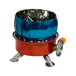 Туристична газова плита Windproof camping stove Yanchuan YC-203 Червоний, таганок газовий на балончик - мініатюра 6