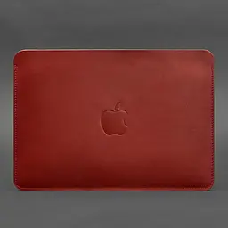 Чохол із натуральної шкіри BlankNote для MacBook 13 дюйм Червоний - мініатюра 3
