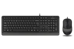 Комплект A4Tech Fstyler Sleek Multimedia Comfort F1010, чорний/Grey, клавіатура+миша, USB