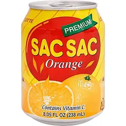 Напій Lotte Sac Sac Orange негазований соковмісний 238 мл