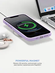 Силиконовый чехол с MagSafe для Apple iPhone 16e/17e, ICON2 MagCase, фиолетовый, противоударный, панель с мягкой подкладкой, защита всего корпуса, поддержка беспроводной зарядки, совместим с защитными стеклами и пленками, ArmorStandart (ARM83970) - мініатюра 8
