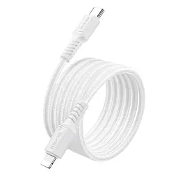 Кабель BOROFONE BX116 Certain PD charging data cable iP Білий - мініатюра 3
