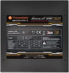 Блок живлення Thermaltake Smart SE 730W 80+ Bronze (SPS-730MPCBEU) Б/В - мініатюра 2