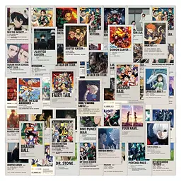 Стікерпак GeekLand Anime Hits: Classics and Modernity 50 штук - мініатюра 2