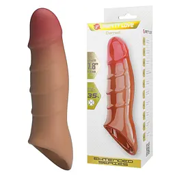 Насадка на пеніс Pretty Love Penis Sleeve Damell, 19.8 см (коричневий)