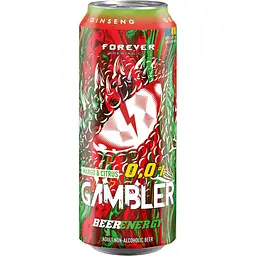 Пиво Forever Gambler безалкогольне світле нефільтроване 0.5% 0.5 л - мініатюра 3