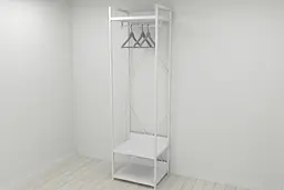 Шафа Гардероб Уні секція 1 серії Конект Ferrum-decor 220x60x50см Білий метал ДСП Білий 32 мм (FRD-104507) - мініатюра 8