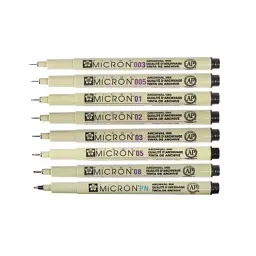 Лайнер Sakura Pigma Micron (0.5) 0,45 мм Чорний (084511306448) - мініатюра 3