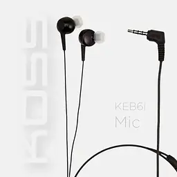 Навушники Koss дротові KEB6iB Mic з мікрофоном блакитні (021299181041) - мініатюра 6