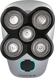 Електробритва чоловіча Rotex RHC240-5D HeadPlus акумуляторна роторна бритва для голови та обличчя з 5D плавальними головками - мініатюра 3