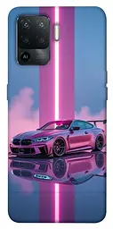 TPU чохол Demsky Pink neon car для Oppo Reno 5 Lite