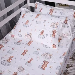 Постільна білизна MirSon 010 Teddy ballons Фланель 160x220 Полуторний Євро (2200009654091) - мініатюра 6