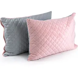 Набір чохлів на подушку Pink and Grey 50х70см (К_382.55_Pink and Grey ромб_Н)