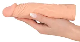 Насадка на пеніс Nature Skin Extension Sleeve 19.5 см тілесний - мініатюра 12