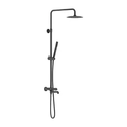 Душова система з термостатом і виливом Damixa Scandinavian Pure black 936810300