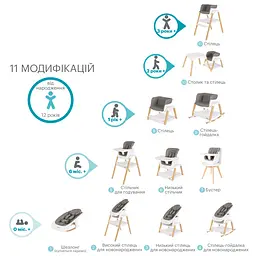 Крісло-шезлонг Tutti Bambini Nova, білий (611015/3511) - мініатюра 8