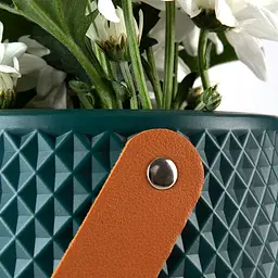Ваза декоративна МВМ My Home, 17,5 см, блюмарин (DH-FLOWERS-10 MARINE BLUE) - мініатюра 5