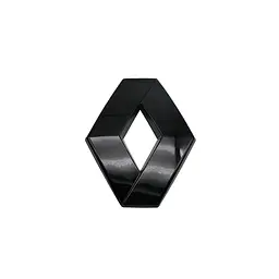 Емблема багажника Renault чорна 87х110 мм пластик (на скотчі)