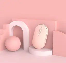 Бездротова миша XiaomiMiiiW Portable Mouse Lite MWPM01 Pink - мініатюра 2