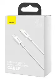 Кабель Baseus Superior Series Fast Charging Cable Type-C to Lightning PD 20W 1.5m CATLYS-B02 White - мініатюра 3