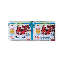 Гігієнічні прокладки з крильцями "My Secret" SENSITIVE SUPER ULTRA THIN (super 4*) економічна упаковка