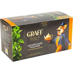 Уцінка. Чай чорний байховий Graff English Breakfast 40 г (20 шт. х 2 г)  - мініатюра 1