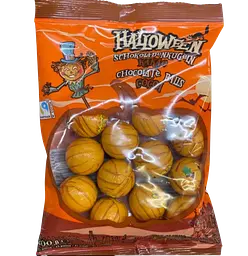 Шоколадні цукерки Halloween Pumpkin Milk Chocolate Balls 200г