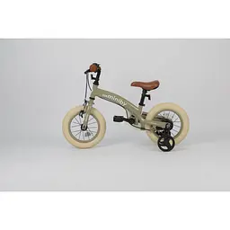 Велосипед-біговел Qplay Miniby 3в1 12" Grey-Green (CB02MiniBy12Grey-Green) - мініатюра 11