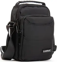 Сумка через плече Lanpad чоловіча Чорна (LAN3730 black)