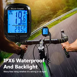 Бездротовий велокомп'ютер YD100-A Waterproof з підсвічуванням (25 функцій) - мініатюра 7