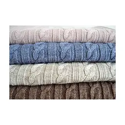Плед Прованс Soft коси Синій меланж 90x130 см (11681) - мініатюра 4