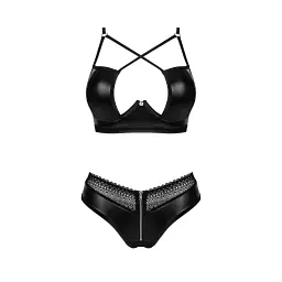 Комплект білизни Obsessive Norides M/L чорний - мініатюра 8