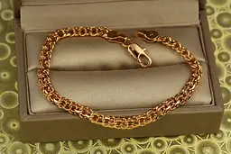 Браслет Xuping Jewelry круглий бісмарк 19 см 4 мм золотистий