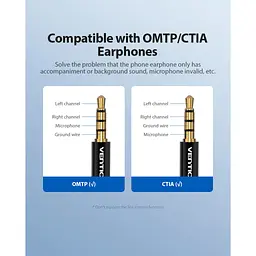 Звукова плата VENTION Audio USB 1х3,5mm jack 4pin Metal (OMTP-CTIA) (CDLH0) - мініатюра 8