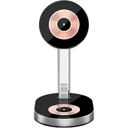 Бездротовий зарядний пристрій WiWU Wi-W003 3 в 1 Wireless Charger with MagSafe Black [97684]