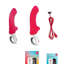 Вібратор для точки G Fun Factory TIGER india red, ребристий, підходить для анальної стимуляції - мініатюра 6