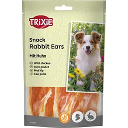 Ласощі Trixie Premio Rabbit Ears для собак вушка кролика та філе курки 80 г (арт.31808)