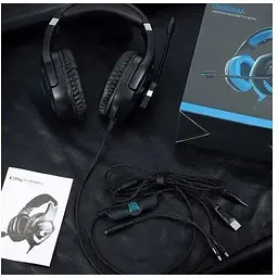 Навушники Onikuma Gaming with LED K1 Pro чорні - мініатюра 10
