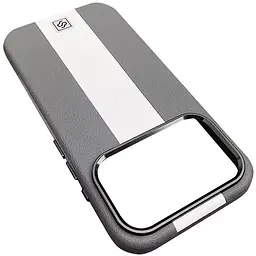 Шкіряний чохол Rally with MagSafe для Apple iPhone 17 Pro Max (6.9) Grey / White - мініатюра 2
