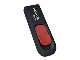 USB флеш накопичувач A-Data 64 GB Classic C008 Black/Red (AC008-64G-RKD)