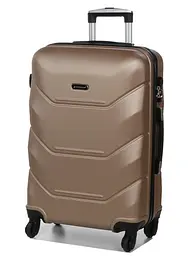 Валіза середня M Madisson Snowball 32303 пластикова 70л Шампань