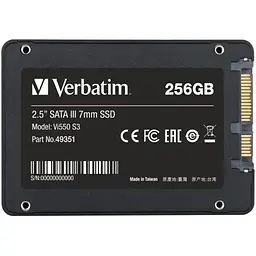 Накопичувач SSD 2.5" 256GB Verbatim (49351) - мініатюра 2