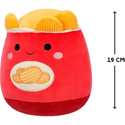 М'яка іграшка Squishmallows Картопляні Чипси Енсел 19 см червона з бежевим (SQCR06616) - мініатюра 6