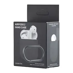 Чохол Silicone Case 1,2mm for AirPods 1/2 Lavender Grey - мініатюра 2