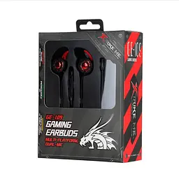 Дротові ігрові навушники Xtrike Me Gaming GE-109, 3.5mm, 1.2m, black-red - мініатюра 2